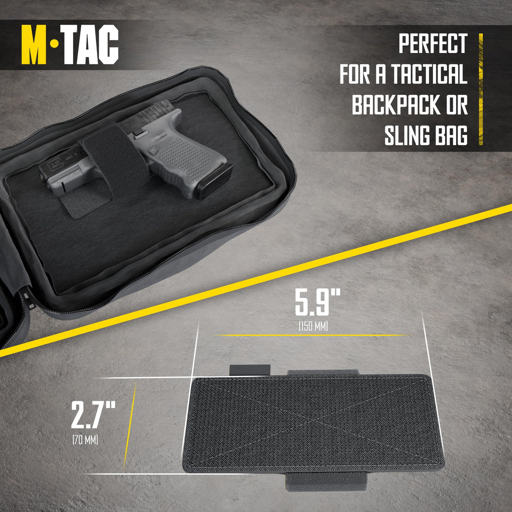 M-Tac Gun Holster for Concealed Carry - CCW Concealed Carry Holster for Men and Women - Cordura Pistol Holster for Fanny, Backpack, Vest (Black)