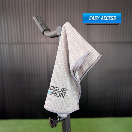Rogue Iron Sports Disc Golf Towel- Magnetic (Black)