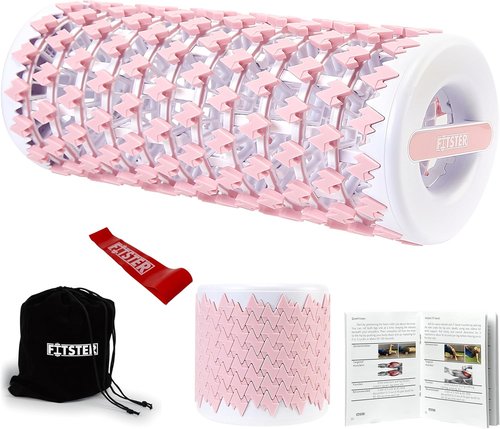 Collapsible Foam Roller - Portable Exercise & Recovery Tool | 13 Inches, Pink