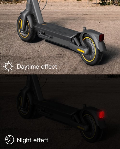 stio Scooter Taillight Accessory Compatible with Ninebot by Segway MAX G2 G65 Max2 Kickscooter Warning Brake LED Lamp Tail Light Replacement Original Accessories