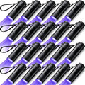 15 Pcs UV Blacklight Flashlights 395nm Mini LED Keychain Lights - 9 LED, 3x AAA (Variation of THIS listing: 15)