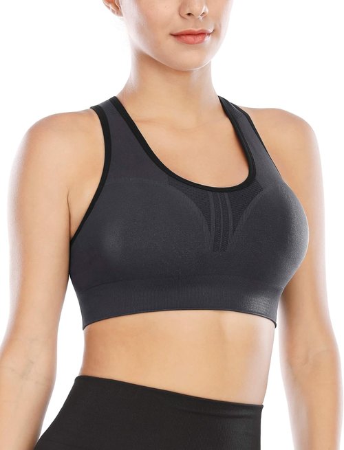 Heathyoga High Impact Sports Bra - Padded Racerback for Women | Ultimate Support & Comfort