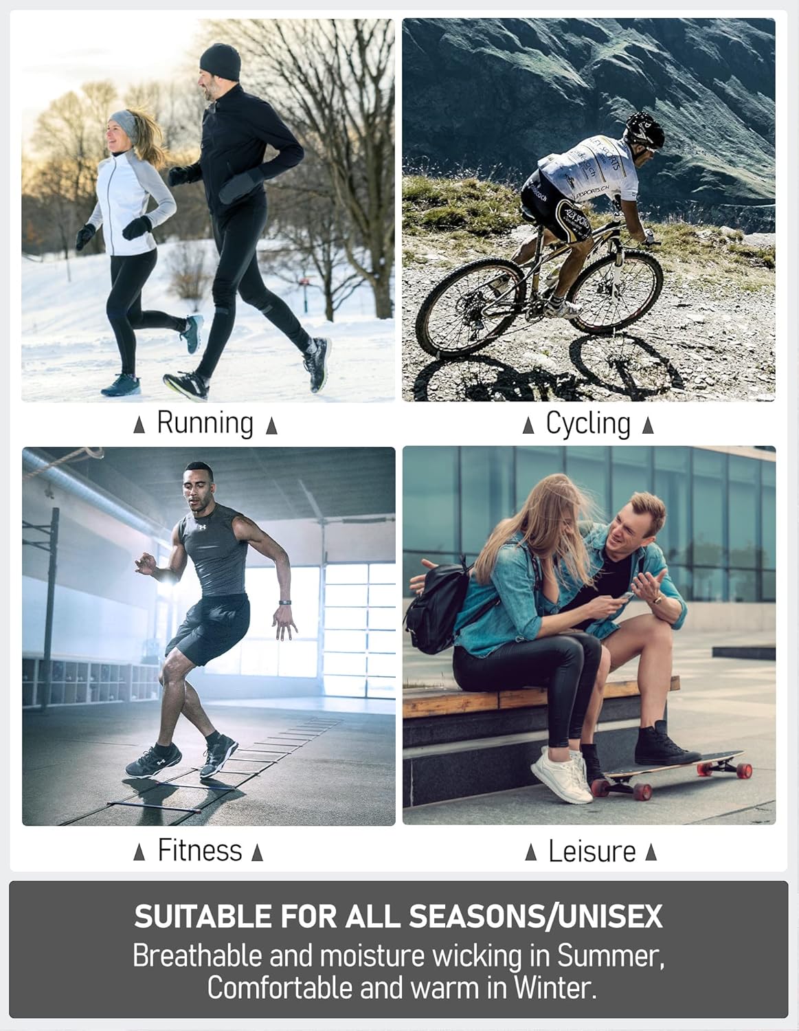 Airacker Ankle Athletic Running Socks - Cushioned & Breathable Low Cut | 6 Pairs for Men & Women