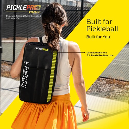 Professional Pickleball Paddle Bag – Premium Oxford Cloth Pickleball Bag for Men & Women –Weather-Resistant, Holds up to 3 Paddles with Padded Interior