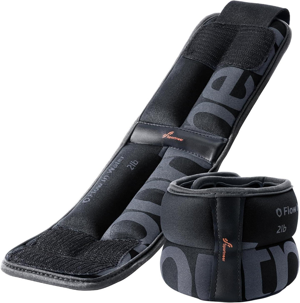 Sportneer Ankle Weights - Comfortable 4/10 lbs Pair for Strength Training, Dancing & Fitness Workouts