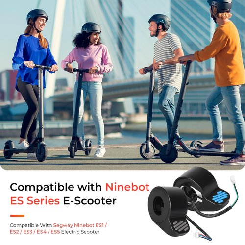 LUCK4U Speed Throttle Brake Throttle Finger Button Accelerator Compatible with Ninebot ES1 ES2 ES3 ES4 ES5 Electric Scooter Scooter Accessories, black
