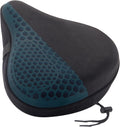 Zacro Bike Seat Cushion - Honeycomb Gel Cover for Ultimate Comfort | Fits Peloton & Mountain Bikes
