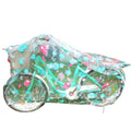 Bike Cover for 1 Bike – Cute Clear Outdoor Storage Waterproof Bicycle Covers Heavy Duty Ripstop Material, Rain Snow Dust Wind Proof, Plus UV Protector Saddle Cover (For One Bike, Dinosaurs)