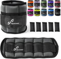 Sportneer Adjustable Ankle Weights Set - Comfortable Neoprene Leg Weights for Walking & Yoga | 1 Pair (2-10 lbs)