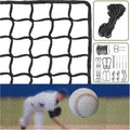 NQB Baseball Softball Backstop Nets - Heavy Duty Sports Nets, Sports Netting Barrier with 33FT Rope & Steel Hanging Kit, Sport Nets for Baseball Basketball Soccer Lacrosse Hockey