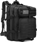 Skiennix Tactical Backpack - 45L Military Gym Bag | Large 3-Day Assault Pack for Rucking, Fishing, Camping (Black)