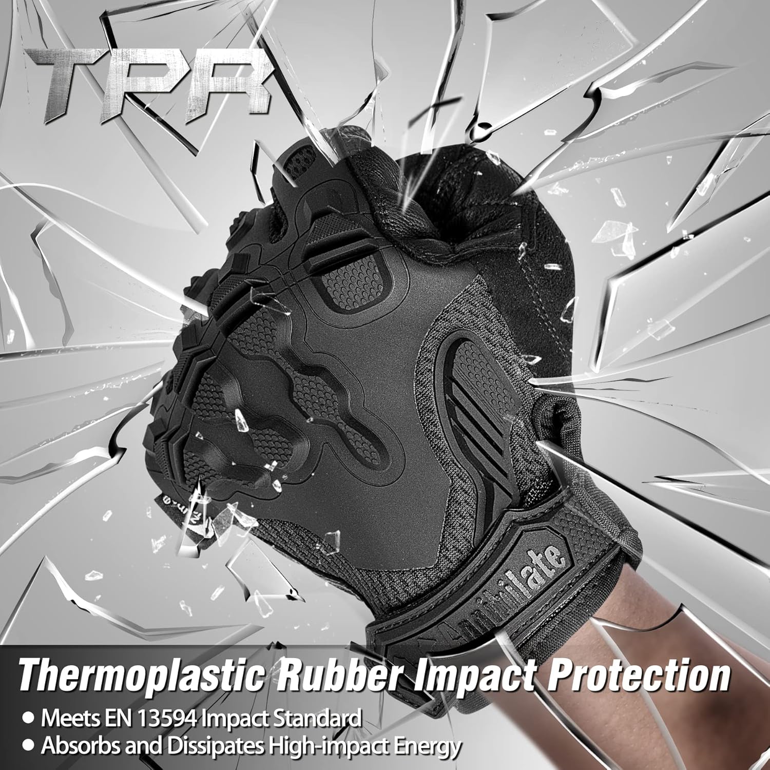 ZUNE LOTOO Tactical Touchscreen Gloves - Kevlar-Lined & TPR Impact Protection for Men | Black/Red/Green/Tan