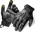 ZUNE LOTOO Tactical Touchscreen Gloves - Kevlar-Lined & TPR Impact Protection for Men | Black/Red/Green/Tan