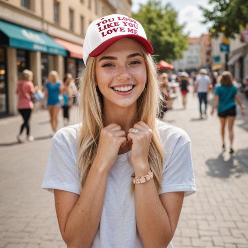 You Look Like You Love Me Hat, Funny Vintage Trucker Hats for Women Men, Trendy Embroidered Snapback Baseball Cap