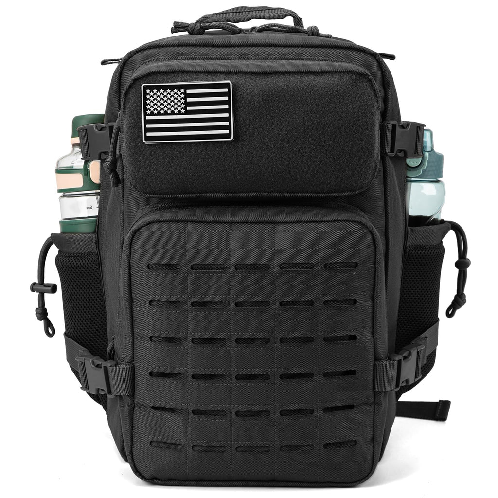 QT&QY 35L Tactical Military Backpack Gym For Men Army Molle Rucksack Small Bug Out Bag 24 Hour Assault EDC Pack Hiking Daypack Motorcycle Backpack
