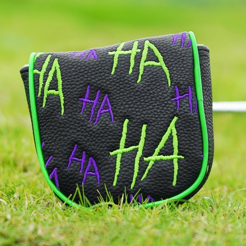 LZFAN Golf Club Head Covers Driver Fairway Hybrid Mallet Blade Putter Protector Embroidered Leather DF3 Mallet Putter Cover HAHA