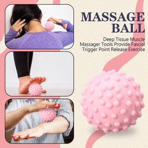 Arrowbash Yoga Wheel Set - 5 Pack Back Stretcher for Deep Tissue Massage & Pain Relief | Includes Foam Roller, Therapy Ball & Resistance Bands