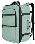 Vancropak Carry On Backpack, 45L Expandable Extra Large Travel Backpack, Flight Approved Water Resistant Luggage Suitcase Daypack, Lightweight College Business Weekender Bag for Men & Women, Cyan