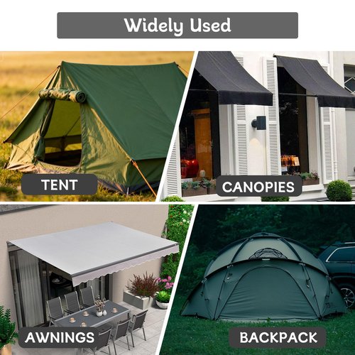 NICE2MEU 120ml Tent Seam Sealer, Waterproof & Leak-Proof, Quick Drying & Transparent, Seam Sealer Tent Sealant Repair Kit for Tents, Sleeping Mats, Awnings