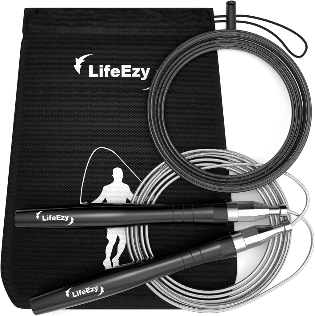 Skiennix High-Speed Weighted Jump Rope - Premium Tangle-Free Design for Fitness & CrossFit