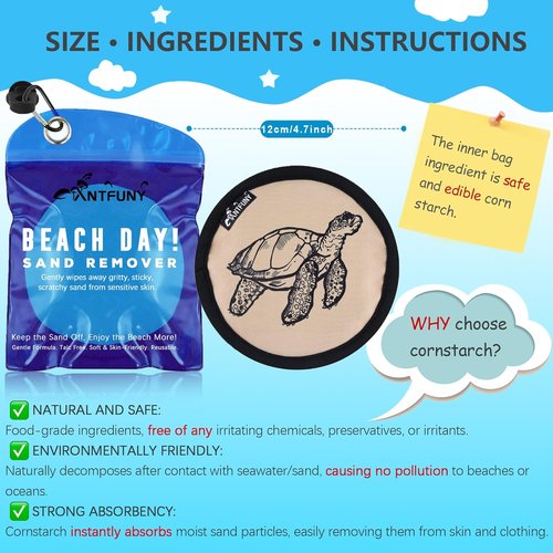 Antfuny Beach Towels - Quick-Dry Bundle with Sand Remover | Perfect for Summer Outings