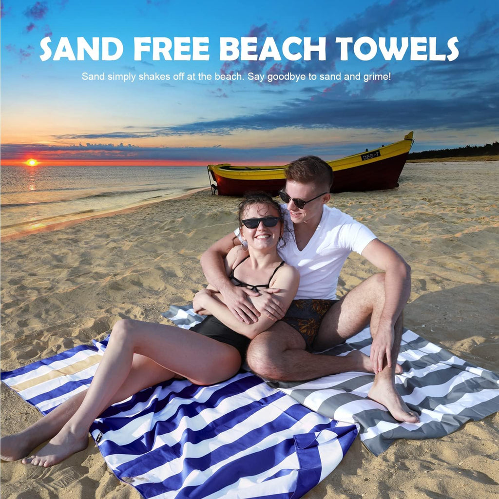 Your Choice Microfiber Beach Towel - Quick Dry, Sand-Free, Lightweight | Oversized 67x35 Inch & 60x30 Inch