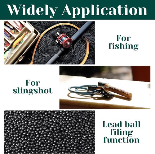 Lead Shot Balls - 99.9% Pure 2.4mm Lead Shot Pellets for Fishing | DIY Weight & Vibration Reduction
