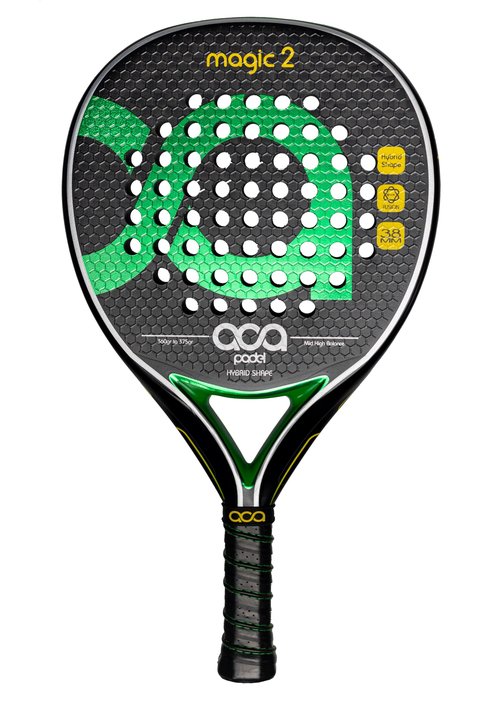ACA Magic 2 Pro Padel Racket | Advanced Power & Feel | 12K Carbon Faces | Hybrid Shape | High Balance | Hexa 3D Finish