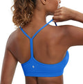 CRZ YOGA Butterluxe Y-Back Sports Bra for Women - Padded Racerback Low Impact Yoga Top