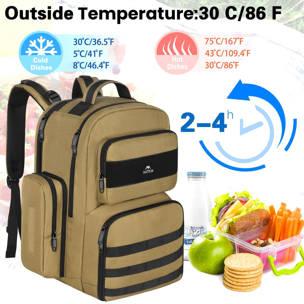 MATEIN Lunch Backpack for Men, 15.6 Inch Travel Laptop Backpack