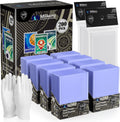 Skiennix 400 Card Sleeves & Top Loaders - Premium Hard Plastic Protectors for Sports & Game Cards (200 Top Loaders + 200 Sleeves)