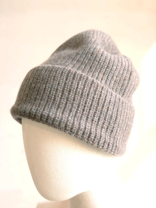 EILIZ 100% Merino Wool Ribbed Knit Beanie Cap, Warm Winter Hat, Unisex for Men and Women (US, Alpha, One Size, Brown)