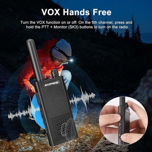 Baofeng T26 Walkie Talkies - Long Range Two-Way Radios with Rechargeable Battery & Earpieces | Compact Design