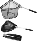 RESTCLOUD Fishing Landing Net - Telescoping Pole Handle, Extends 40-63 Inches for Freshwater Use