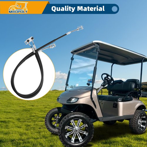 Mixopoly Golf Cart Brake Cable Kit 70969-G03 for EZGO TXT/Medalist 1994-up, Passenger and Drive Side Brake Cables, Replace OEM 70716-G03 70273-G03