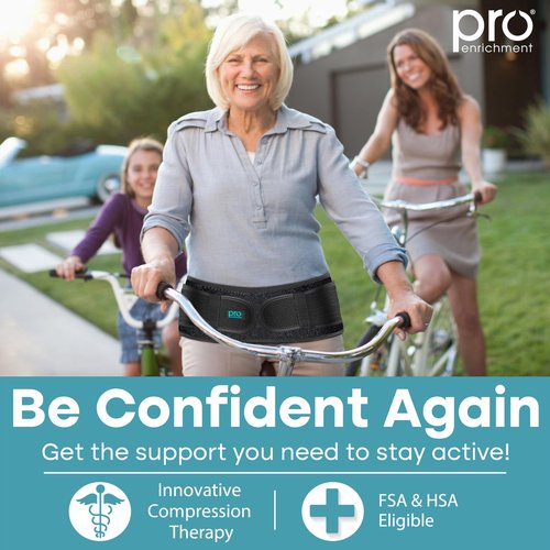 Sacroiliac Hip SI Belt for Women and Men That Alleviates Sciatic, Pelvic, Lower Back, Leg and Sacral Nerve Pain Caused by Si Joint Dysfunction| USA Patented - Hip Brace Support (Regular/Black)