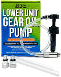 Lower Unit Gear Oil Pump - Quart Bottle Lube Transfer for Marine Transmission Fluid & Rear Differential Service