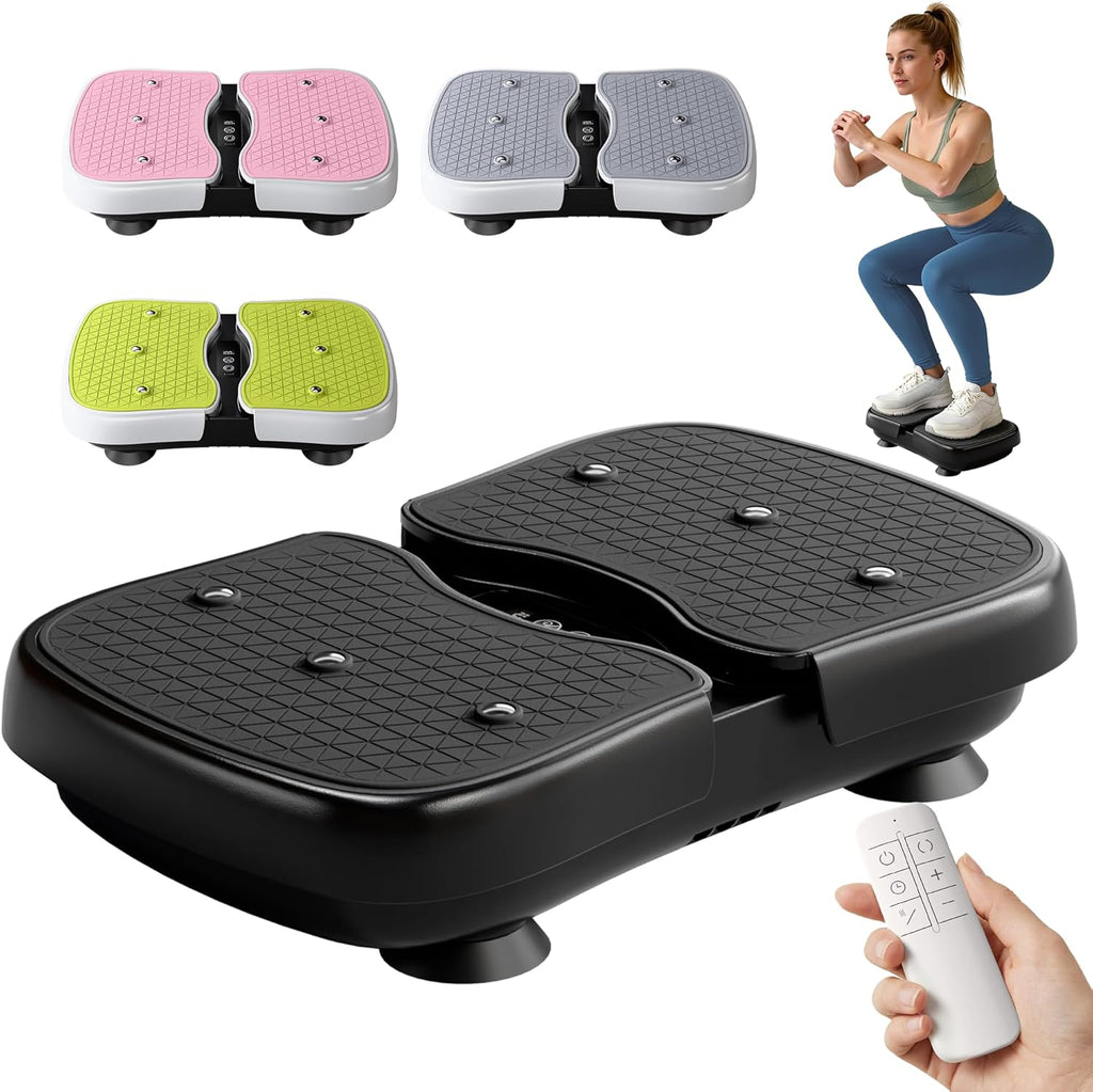 Skiennix Mini Vibration Plate Machine - Portable Quiet Percussion Massager for Legs & Waist