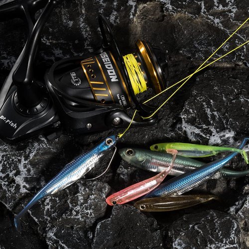 Dr.Fish Paddle Tail Swimbaits - Soft Fishing Lures for Bass | 2.75-4.75 Inches, Freshwater & Saltwater