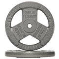 Fitvids 1 Inch Standard Weight Plates, 2x 25 LB Plates for Home Gym Strength Training, Triple-handle Design