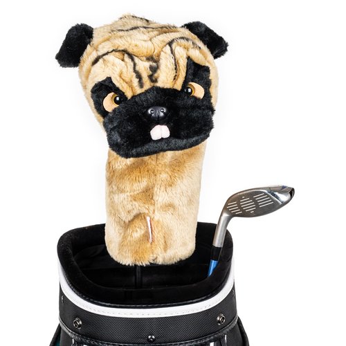 Daphne's Headcovers Pug Driver Headcover | Premium Driver Headcovers | Funny Golf Club Covers | Stylish Protection for Your Clubs | Men's Golf Gear | Driver Headcover for Men and Women