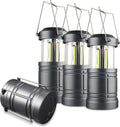 Skiennix LED Camping Lantern - Battery Powered Emergency Light for Camping | 4-Pack