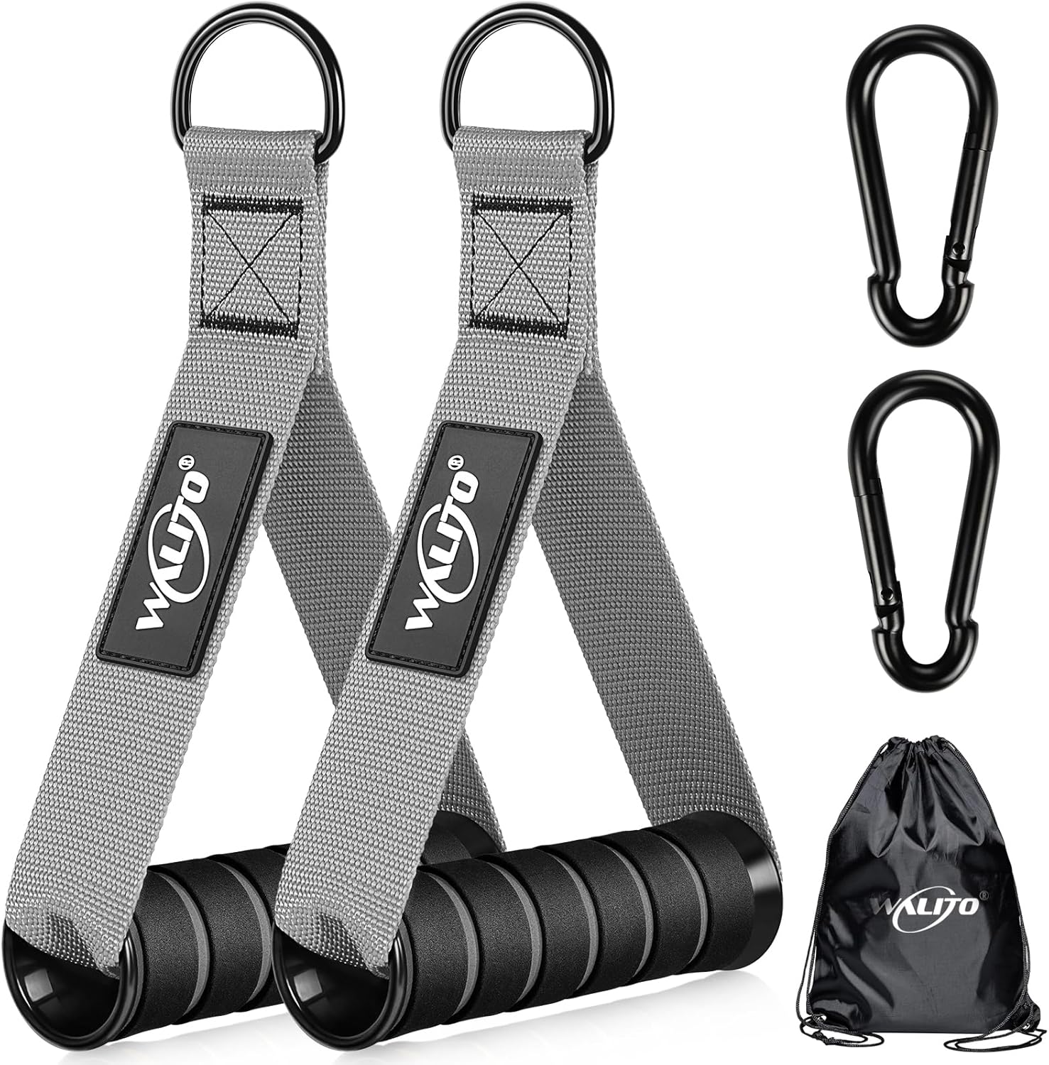 WALITO Exercise Handles - Heavy-Duty Replacement Attachments for Cable Machines & Resistance Bands