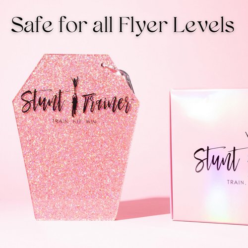 Pink Stunt Trainer – Cheerleading Flyer Balance Board for Stunt Practice | Improve Core Strength, Stability & Body Control | Compact Training Tool for Flyers of All Levels