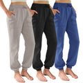 DITOK 3 Pack Sweatpants for Women Fleece Lined High Waisted Joggers with Pockets Baggy Comfy Lounge Pants