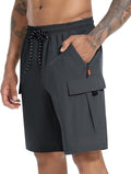 Skiennix Men's Cargo Shorts - Quick Dry Lightweight Stretch Hiking Shorts with 5 Pockets