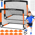 VAVOSPORT Kids Soccer Goals - Portable 4x3 & 6x4 Ft Mini Training Nets | Perfect Outdoor Games for Ages 3-14