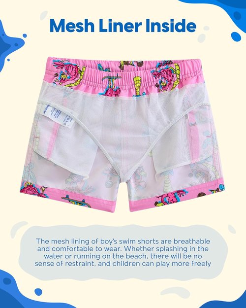 Maamgic Boys Swim Trunks - Stylish Toddler Bathing Suit Shorts for Little Boys | Comfortable Fit
