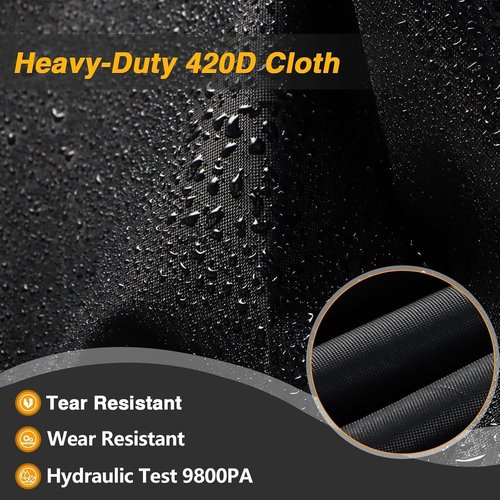 EVERBUL Bike Cover - Waterproof Outdoor Protection for 2 or 3 Bikes | 87'' L x 47'' W x 47'' H, Heavy-Duty 420D Fabric