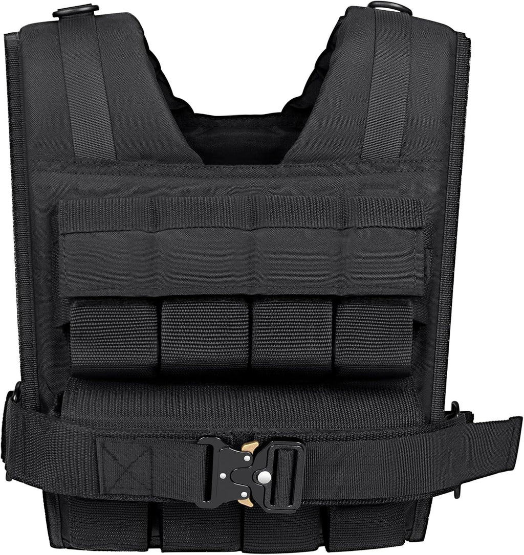 Skiennix Weighted Vest - Adjustable 26lbs to 45lbs | Heavy Duty Workout Vest for Strength Training & Running